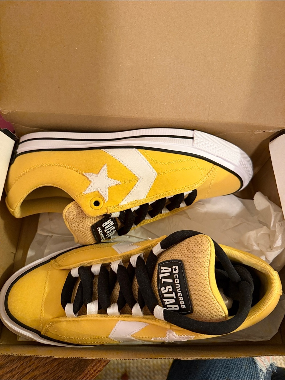 New Converse Yellow and White One Star Kids Sneakers